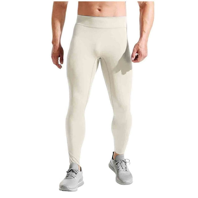 Kalauyu Men’s Compression Pants Athletic Running Leggings Tights Quick Dry Base Layer for Basketball Sports