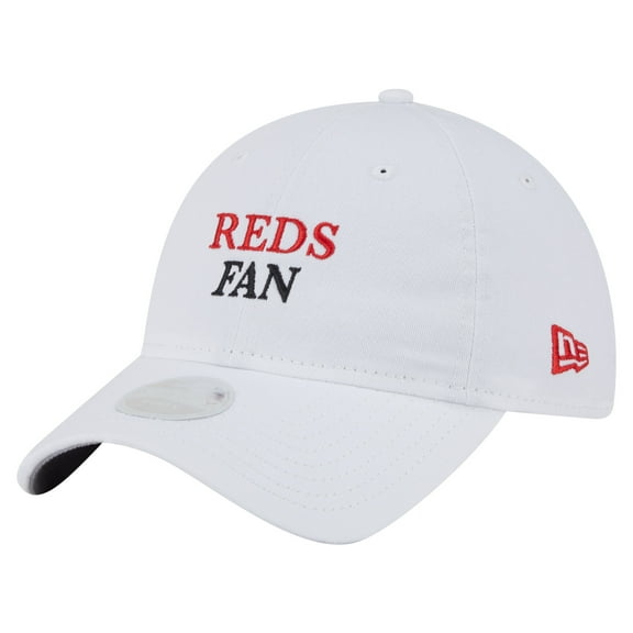Women's New Era White Cincinnati Reds Team Fan 9TWENTY Adjustable Hat