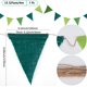 thumbnail image 2 of Linen & Twine Pennant Flags Banners for Party Birthday Festival Celebration Triangle Green 3940x170x3mm, 2 of 5