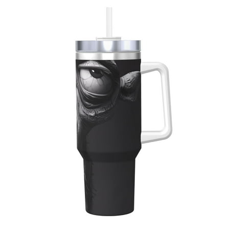 

Bingfone Monochrome Giraffe Expression for 40 Oz Stainless Steel Travel Mug Double Wall Water Coffee Cup for Home Office Outdoor Works Great for Ice Drinks and Hot Beverage