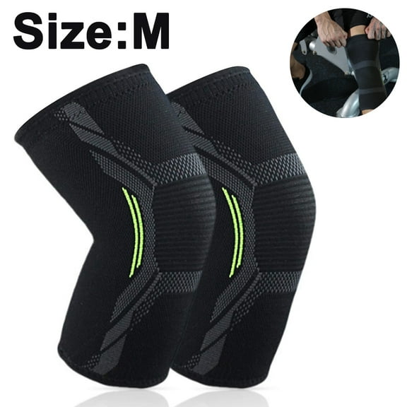 2 Pack Knee Compression Sleeve - Knee Brace for Men & Women, Knee Support for Working Out, Running, Basketball, Gym, Weightlifting, Workout, for Arthritis Joint Pain Relief,