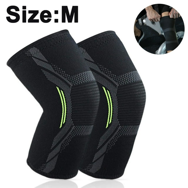 Pro Knee Brace Support - Relieves ACL, LCL, MCL, Meniscus Tear, Arthritis, Tendonitis Pain. Open Patella Dual Stabilizers Non Slip Comfort Neoprene. Adjustable Bi-Directional Strap