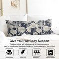 thumbnail image 3 of Floral Body Pillow Cover – Soft & Breathable, Hidden Zipper, 20"x54", Vintage Wildflower & Botanical Print with Butterflies & Bees – Gift for Side Sleepers, Pregnancy, Farmhouse Decor, 3 of 7
