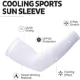 thumbnail image 3 of UV Sun Protection Arm Sleeves for Men & Women - Tattoo Cover Up - UPF 50 Cooling Sleeve for Golf, Cycling, 3 of 9