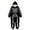 X8Black, variant on Krdevn Kids Halloween Classic White Skeleton Hooded Full Zip Jumpsuit Unisex Cosplay with Side Pockets 9-10 Years,Black
