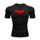 thumbnail image 3 of Camisetas de murciélago ancho para hombre, camisa deportiva para correr, Camiseta corta de Fitness, secado rápido, medias de gimnasio, camisas de compresión muscular, 3 of 5