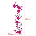 thumbnail image 2 of Calcomanía de pared Macarena Flores de Ratán Decorativas 3D 24x80 Cm rojo, 2 of 8