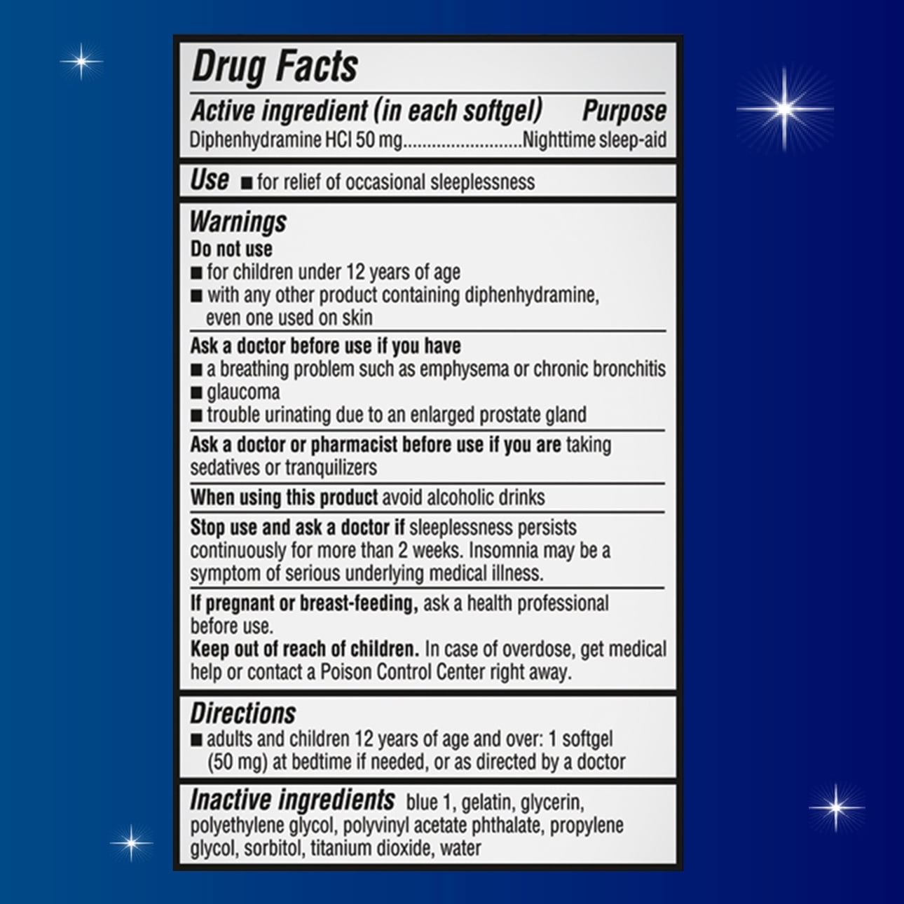 (3 pack) Unisom SleepGels Diphenhydramine HCL Softgel Sleeping Pills, Nighttime Sleep Aid, 50 mg, 100 Count