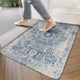 thumbnail image 3 of Navy Blue Ethnic Boho Welcome Doormat for Indoor/Outdoor Entrance Navy Blue Ethnic Boho boho Style5 Decoration Door Mat Kitchen Door Mat Bedroom Doormat 17x30 Inch, 3 of 6