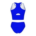 thumbnail image 7 of Women Split Swimsuit Lace Mesh Swimwear U Neck Neon Cute Bathing Suit Back Tie Swim Suits Support Push-Up Bikini Sexy Causal Swimwear Build In Bras 2025 Summer, 7 of 7