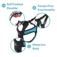 thumbnail image 3 of Arnés para perros Gooby Escape Free Easy Fit azul para perros pequeños, 3 of 8