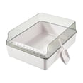 thumbnail image 2 of TISHITA Cat Litter Box Kitty Litter Box Detachable Easy Clean High Sides for Indoor Cats White, 2 of 8