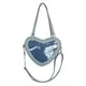 thumbnail image 1 of Guardurnaity Bolso bandolera de gran capacidad con diseño de corazón para estudiantes universitarios japoneses, con correa ajustable y múltiples Bolsas de mensajero y de hombro azul, 1 of 6