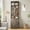 Dark Brown, variant on Space-Saving Farmhouse Hall Tree with Shoe Storage - 23.6" Narrow Entryway Bench, 5 Coat Hooks, 2 Open Cubbies, Barn Door - Coat Rack Cabinet for Mudroom, Hallway, Living Room - Dark Brown