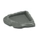 thumbnail image 5 of Plato de agua esquinero para reptiles, comedero esquinero, fácil de limpiar, terrario decorativo para serpientes, tortugas, ranas y gecos. Gris, 5 of 8