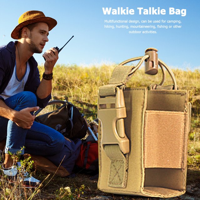 Paquete de bolsa de soporte para hunting y Walkie Talkie bolsa Likrtyny táctica deportiva colgante militar Molle de nailon para Radio cargador Mag
