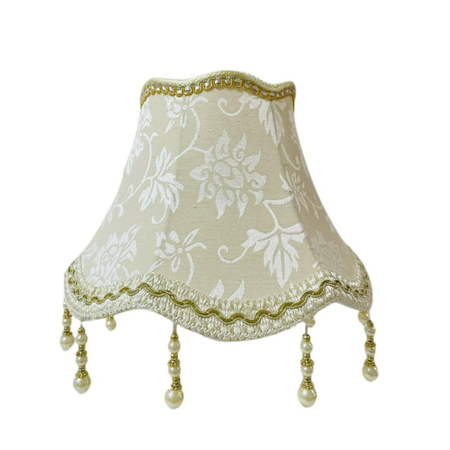 Floral Victorian Vintage Printed Pattern Bell Scalloped Lamp Shades