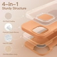 thumbnail image 3 of JETech Silicone Case for iPhone 15 Plus 6.7-Inch, Silky-Soft Touch Full-Body Protective Phone Case, Shockproof Cover (Orange Sorbet), 3 of 6