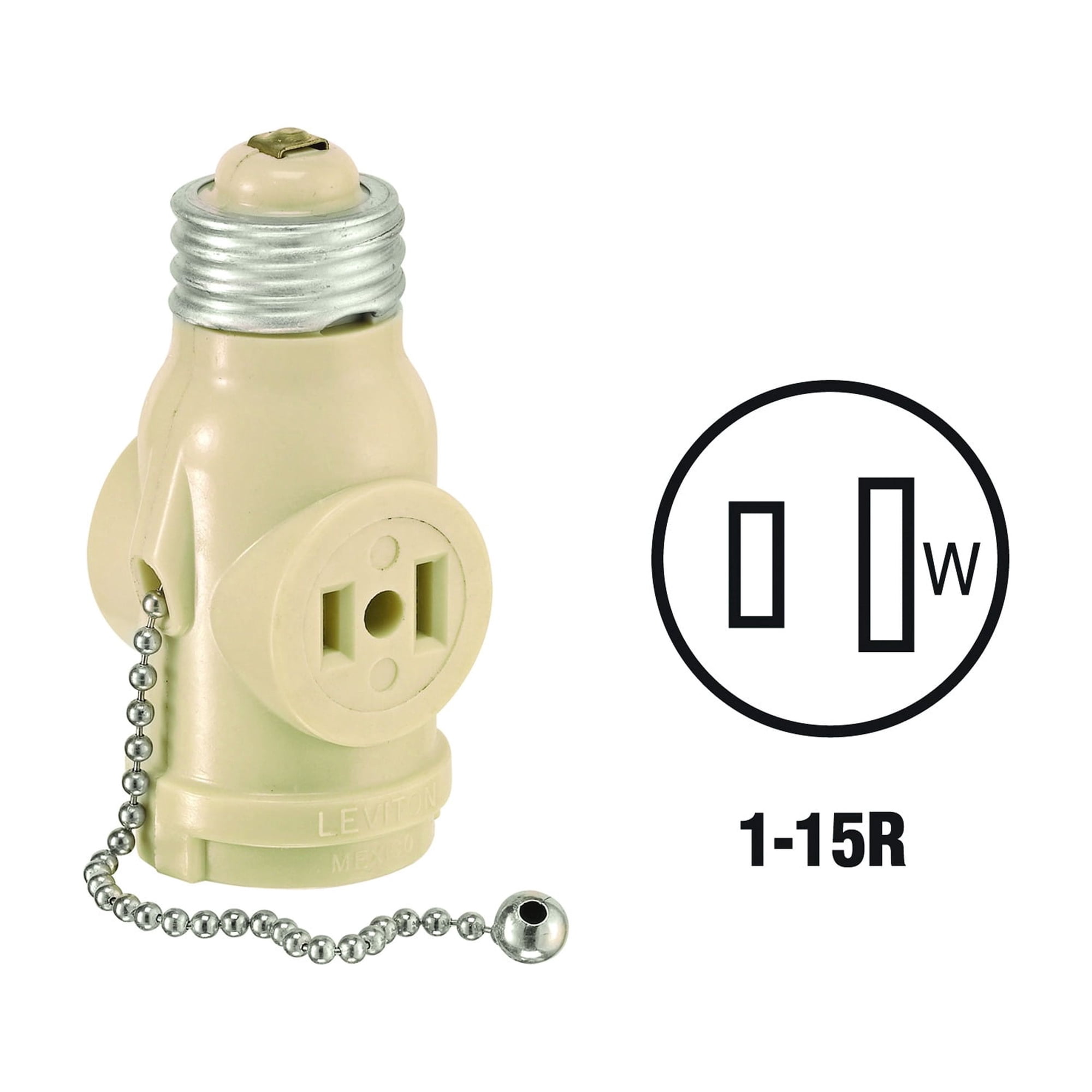Leviton Pull Chain Socket Adapter - Pack of 16
