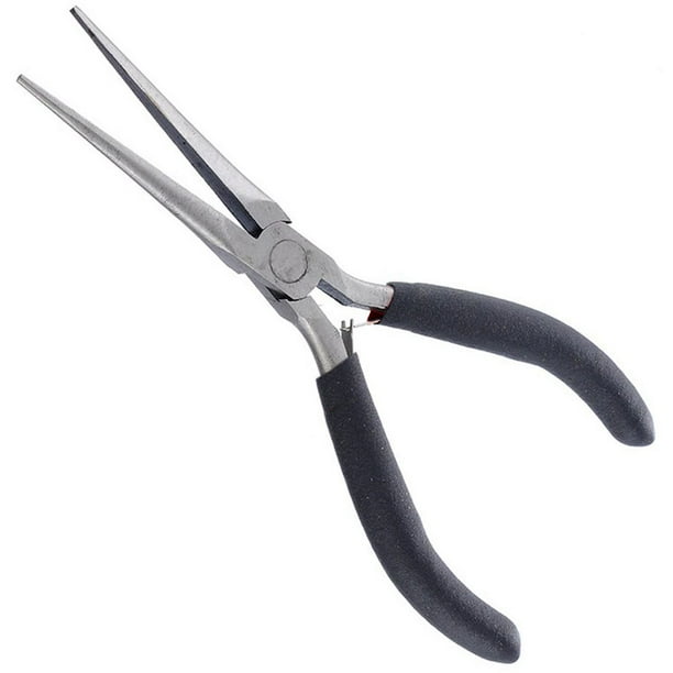 6" Mini Needle Nose Pliers (NonSerrated Jaw) with Return Spring and