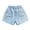 Blue12, variant on Girls Jean Shorts Elastic Waist Casual Fashion Button Denim Shorts Lightweight Loose Comfy Summer Breathable Shorts with Pocket