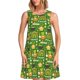 thumbnail image 1 of Easygdp traditional Irish colours para Vestido Transpirable de Mujer, Vestido Suelto de Manga Corta con Pliegues y Bolsillos para el Verano, 1 of 7