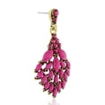 thumbnail image 3 of SuperJeweler Pink Crystal Cascading Dangle Earrings, 2 1/4 Inches for Women, 3 of 4