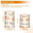 thumbnail image 6 of Yayeee Flameless Candles with Remote Flickering Battery Operated Multi Color Changing, Beige Seashell, 6 of 7
