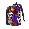 thumbnail image 1 of Goofa The Nightmare Before Christmas Pattern Durable Canvas Daypack - High-Quality Vintage Backpack, Compact & Versatile for Travel and Everyday Use-Small, 1 of 5