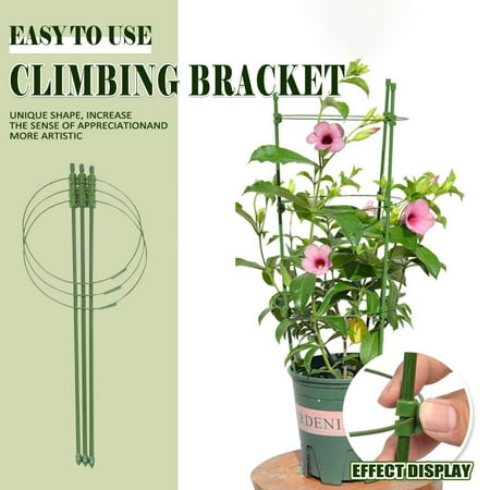 Climbing Flower Stand Plant Support Pole Column Height 45cm Ring 18cm Adjustable Garden Tools Trellis for Climbing Plants Outdoor