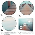 thumbnail image 3 of Designart "Pier to Infinity Endless Horizons II" Coastal Pier Floater Framed Wall Art Print, 3 of 7