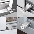 thumbnail image 5 of Paquete de 4 juegos de cerraduras para ventanas corredizas con llaves Marco de puerta de aleación de aluminio Tope de bloqueo de seguridad Cerraduras de ventana de seguridad ajustables Tope de pu, 5 of 5