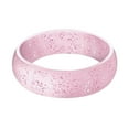 thumbnail image 3 of CILENON Silicone Ring 5.7Mm Wide Ring Yoga Ring Sports Ring Pearl Bright Silicone Ring Series (Pink,A2), 3 of 6