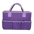 thumbnail image 1 of Tote Bag Organizer for Crafts Sewing Art Supplies Storage Organization with Handles for Travel Woman Baby Baby Diaper Bag with 5 s Purple, 1 of 7