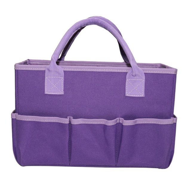 Tote Bag Organizer for Crafts Sewing Art Supplies Storage Organization with Handles for Travel Woman Baby Baby Diaper Bag with 5 s Purple