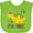Apple Green, variant on Inktastic Dinosaur First Birthday 1 Year Old Boys or Girls Baby Bib