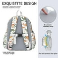 thumbnail image 5 of Cute Dinosaur Pattern Backpack for School,Cute School Bag,Schoolbag with Adjustable Shoulder Straps & Padded Back,13.4"x11"x4.7", 5 of 6