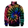 thumbnail image 3 of Chaqueta con cuello alto y estampado tie-dye 3D para hombre y mujer, ropa informal de manga larga, abrigo, ropa para hombre, abrigos de primavera, 3 of 5