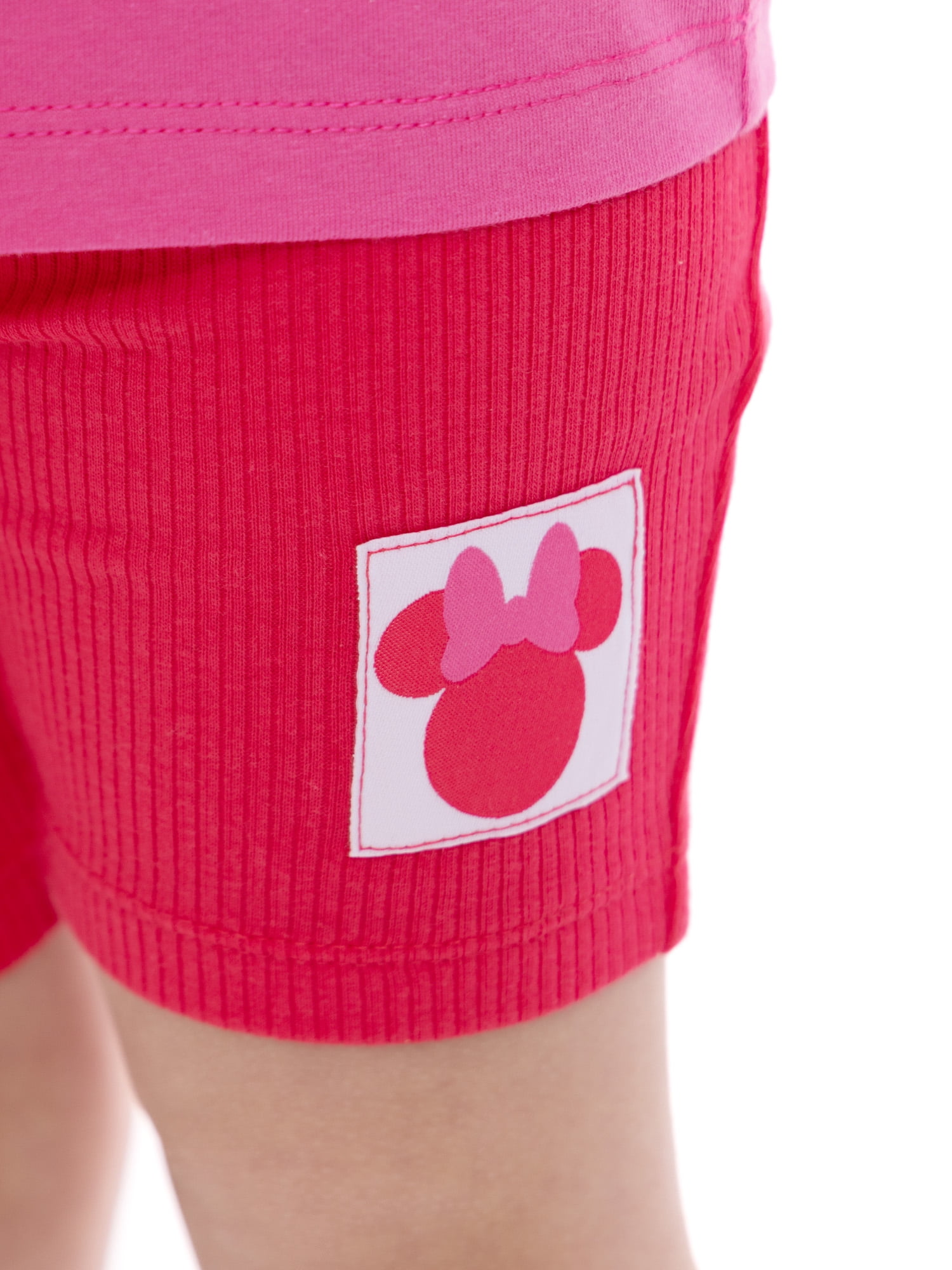 Minnie Mouse Toddler Girls Graphic Tee and Bike Shorts Set, 2-Piece, Sizes 12M-5T
