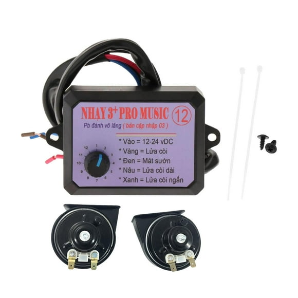 Controlador de bocina de aire genérico de 12 V para coche y camión, repuestos, reparación profesional 12 sonidos