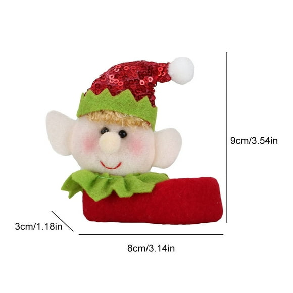 Christmas Items, Christmas Decor Elf Wine Bottle Toppers Elf Doll Wine Glass Bag (Girl)