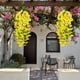 thumbnail image 5 of Plantas colgantes artificiales - enredaderas de 4 enredaderas con hojas realistas para la decoración de paredes y balcones, 76 cm de hiedra falsa verde, 5 of 6