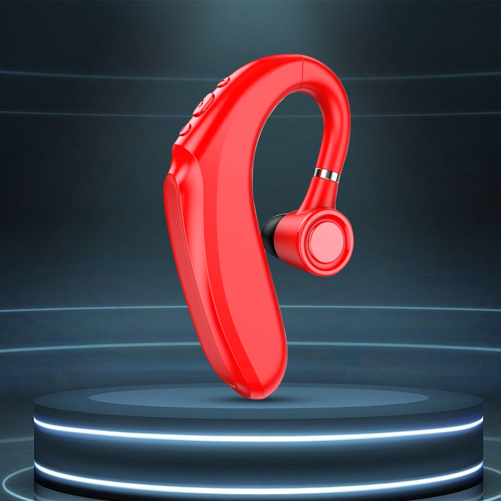 Weloille BLE 5.2 Bluetooth Headset Wireless Earpiece with Noise Cancelling Mic, Ultralight Comfortable for Business Office Driving Sport