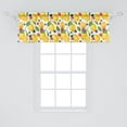thumbnail image 2 of Ambesonne Summer Window Valance, Lemon and Berries Pattern, 42" x 18", Multicolor, 2 of 3