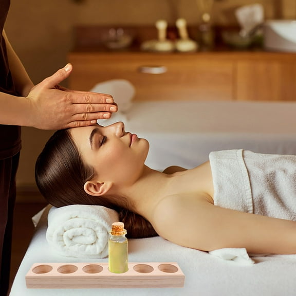 Beaupretty 2Pcs Essential Oil Display Stand Small Khaki Storage Organizer for Organizers