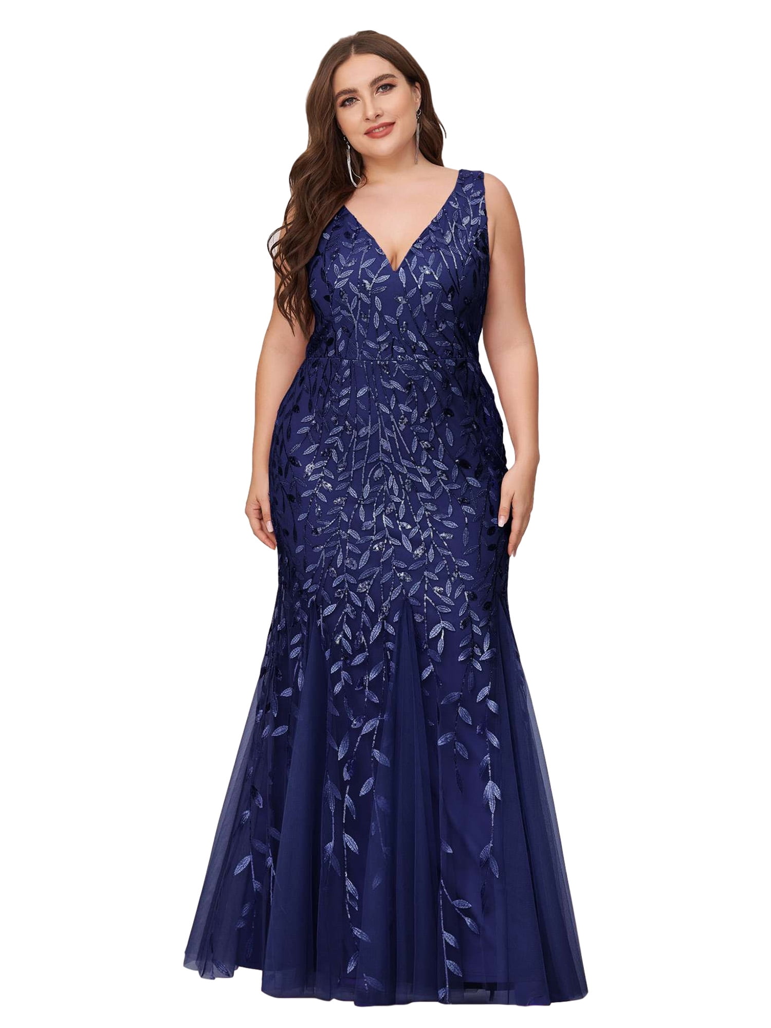 Ever-Pretty Womens Plus Size Tulle Long 