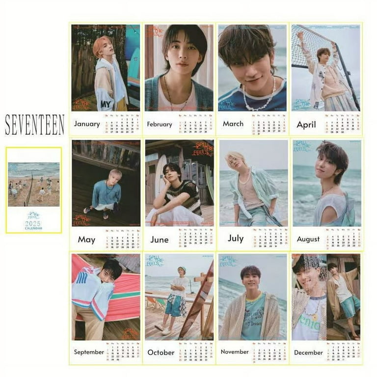 Seventeen Desktop Calendar Kpop Seventeen 2025 Desktop
