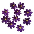 thumbnail image 3 of 10 flores artificiales de margaritas realistas, ideales para decorar tu hogar o escenario. Púrpura, 3 of 9