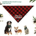 thumbnail image 5 of Dog Bandana Christmas 2 Pack, Classic Buffalo Plaid Triangle Fall Xmas Christmas Dog Scarf Bibs Kerchief, Pet Costume Accessories Decoration, Holiday Bandanas for Small Medium Large Dogs Cats, 5 of 6