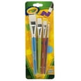 thumbnail image 2 of Crayola Big Paintbrush Set, Flat, 4 Per Pack, 4 Packs, 2 of 6